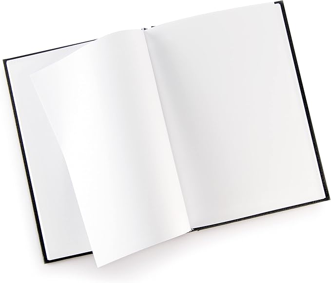 Pentalic - 5.5"x 8" Hardbound Sketchbook, 110 Sheets, Black