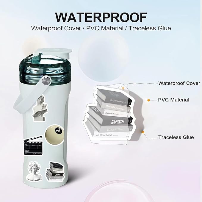 640pcs aesthetic stickers,vsco stickers aesthetic for water bottles,vinyl waterproof laptop sticker,skateboard computer phone decals for girls teens