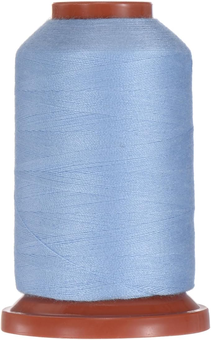 uxcell 40D/2 Sewing Thread 1100 Yards Polyester Household Sewing String Hand Stitching Polyester Cord for Clothing Stitching Shoe Bag Repairing DIY Craft Blue Purple