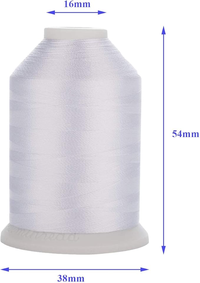 Simthread 1100 Yards miniking Spool 24 Assorted Colors Trilobal Polyester Embroidery Machine Thread for Most Home Embroidery Sewing Machines