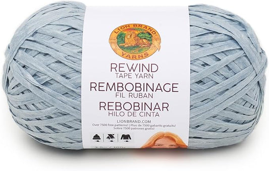 Lion Brand Yarn, Bulky Tape Rewind Yarn for Knitting and Crocheting, Marbles, 1 Pack