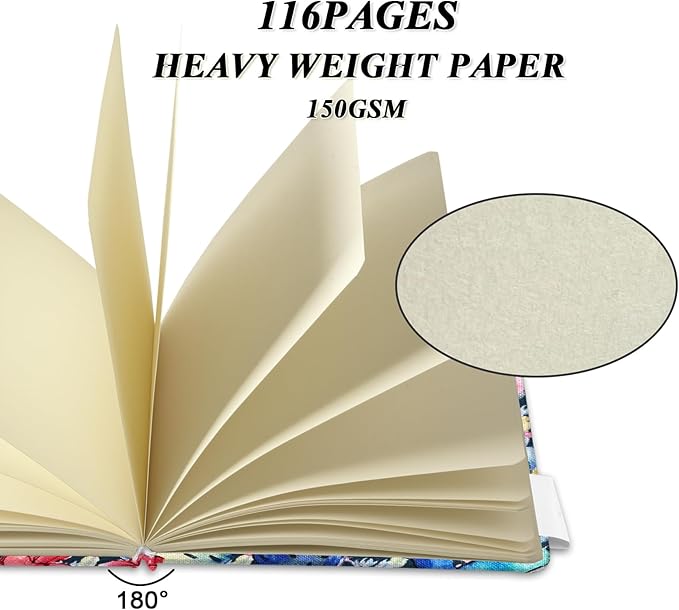 5" x 5" Hardcover Sketch Book,Small Mixed Media Sketch Pad,58 Sheets 150GSM Acid-Free Artist Drawing Paper,Travel Journal Blank Notebook for Adults Painting,Illustration,Art Supplies.Cactus Flower