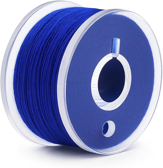 Mandala Crafts 144 Blue SA156 Prewound Bobbins for Singer Sewing Machine -15J SA156 Prefilled Bobbin Thread for Brother Sewing Machine and Embroidery