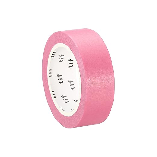 PATIKIL Holographic Washi Tape 0.59 Inch x 10.93 Yards, 1 Roll Self Adhesive Masking Sticker for DIY Art Craft Wrapping Decoration, Light Pink