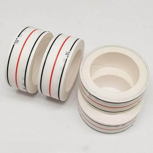 HONEYSEW Diagonal Seam Tapes Sewing Basting Tape for Sewing Straight Diagonal Seams Instruction Tool Seamingly Accurate Seam Guide for Sewing Machines (6 Rolls)