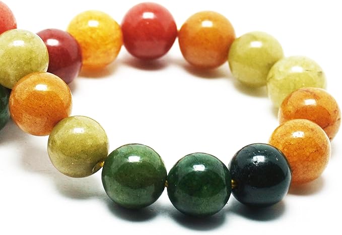 Jade Stone for Jewelry Making - 6mm Gemstone Round Craft Beads for Bracelets(58-62pcs, Alashan Jade)