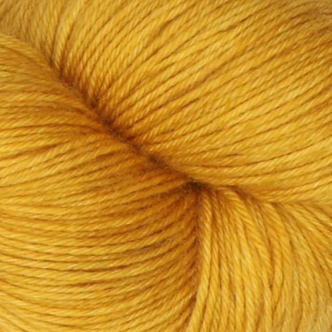 KnitPro Symfonie Fingering Weight Hand Dyed Semi-Solid Yarn Skein | Extra Fine Merino Wool & Polyamide Blend for Knitting & Crocheting, Oeko-TEX Certified 400m, 100g | Terra Turmeric