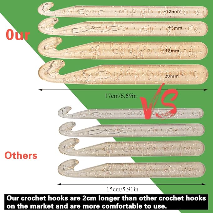 Zlulary 116 PCS Crochet Hooks Sets, Ergonomic Crochet Hooks Kits with Storage Bag and Crochets Needle Accessories, DIY Crochets Needles Kit for Beginners and Experienced Crochet Hook Lovers