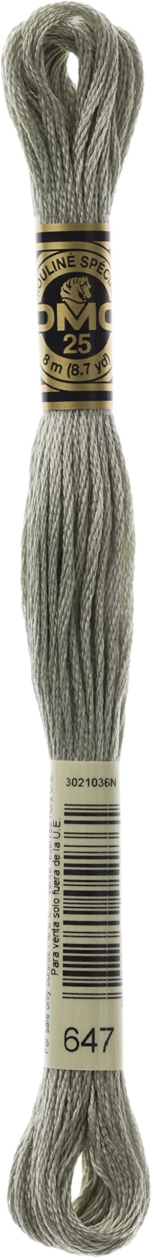 DMC 6-Strand Embroidery Cotton Floss, Medium Beaver Grey