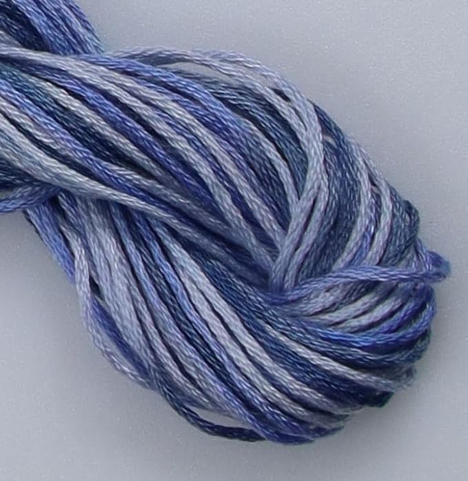 KCS Big skeins of 25 Meters Size 25 Color Variegated Cross Stitch Stranded Threads,6 skeins,4235