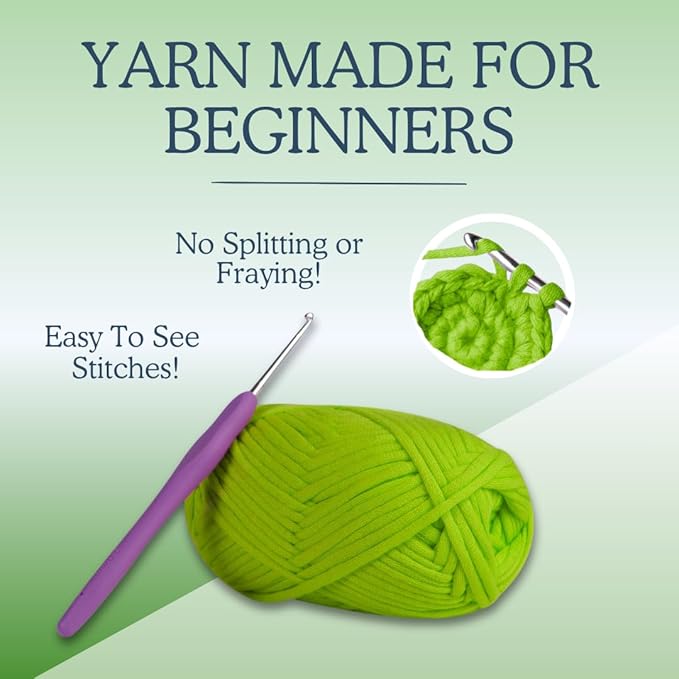 KelliDream Magic Circle Tool Inclusive Learn to Crochet Kit for Beginners+; Step-by-Step Video Tutorials; All Supplies to Make Cute Amigurumi (Snail)
