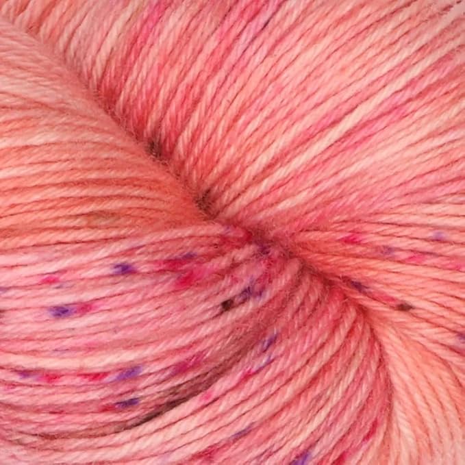 KnitPro Symfonie Fingering Weight Hand Dyed Variegated Yarn Skein | Extra Fine Merino Wool & Polyamide Blend for Knitting & Crocheting, Oeko-TEX Certified 400m, 100g | Terra Blush