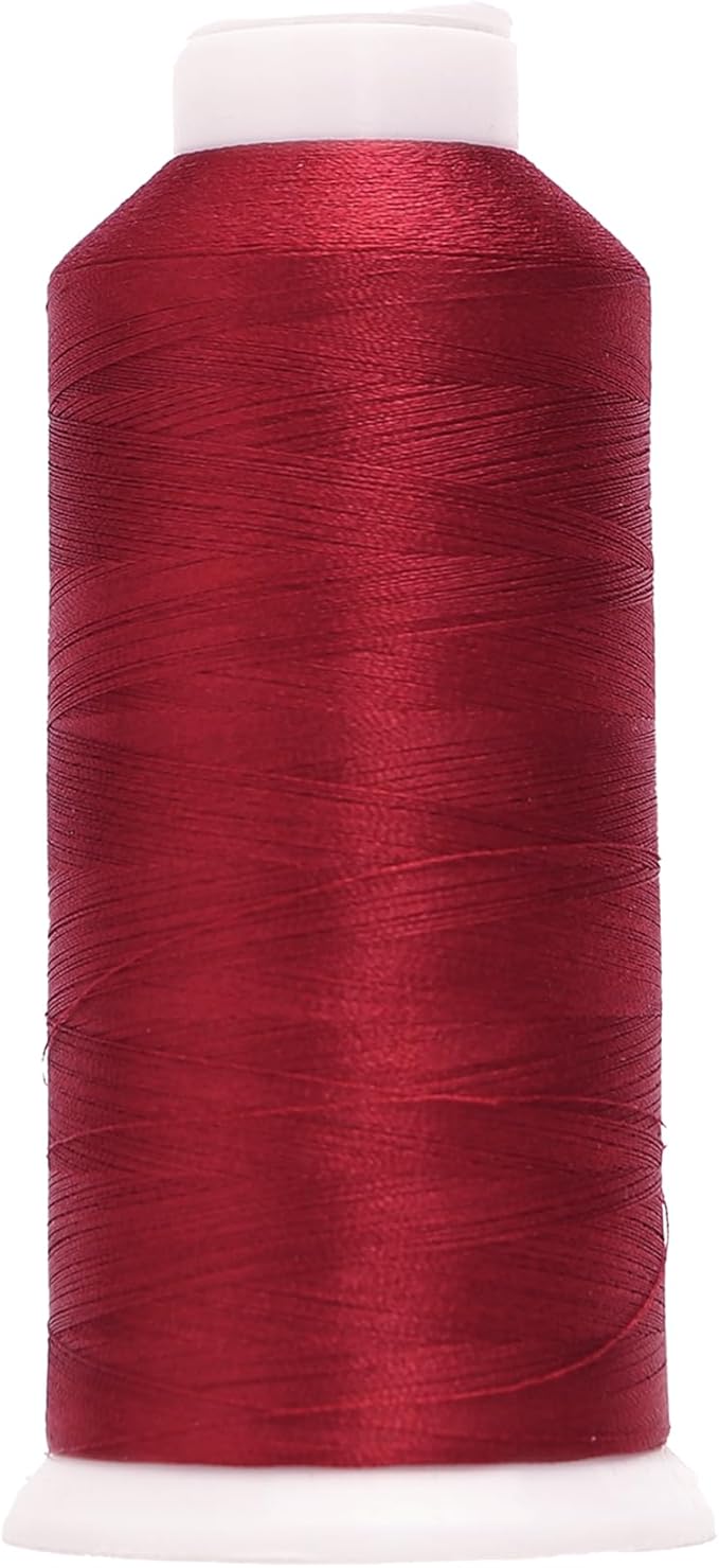 High Tenacity Polyester Embroidery Machine Thread 40WT(120D/2) 4000M Per Spool for Commercial and Domestic Embroidery Machine (Carmine-1981)