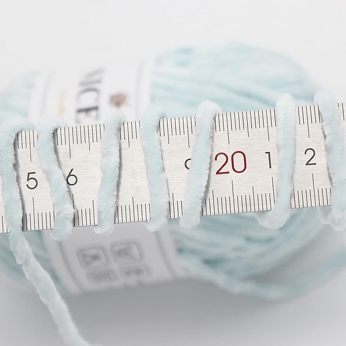 NICEEC 2 Skeins Soft Chenille Yarn Blanket Yarn for Knitting Fancy Yarn for Crochet Weaving DIY Craft Total Length 2×255m (2×279yds, 2×150g)_Canal Blue