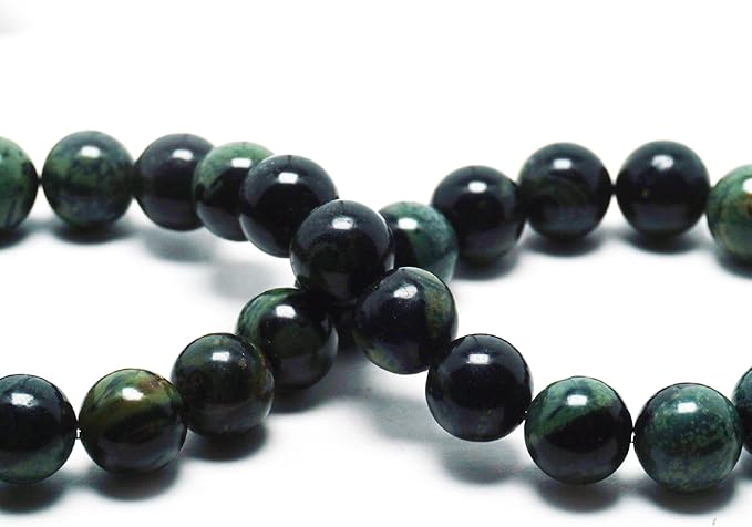 Natural Stone Beads for Jewelry Making - 6mm Gemstone Round Beads for Bracelets(58-62pcs, Kambaba Jasper)