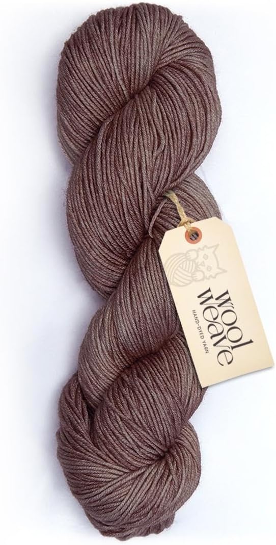 Superwash Merino Wool Yarn for Knitting & Crocheting - Premium Hand Dyed Yarns, 100gr, 240 Yards, Dk Weight - Luxurious, Soft & Durable Brown Yarns