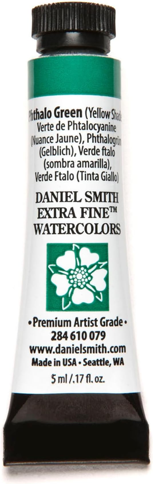 Daniel Smith Extra Fine Watercolor Paint, 5ml Tube, Phthalo Green(YS), 284610079
