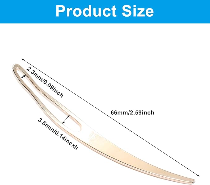 4 Pcs Interlocking Tool Sisterlock Retighten Tool Dreadlock Crochet Needle for Hair Dreadlock(Rose Gold)