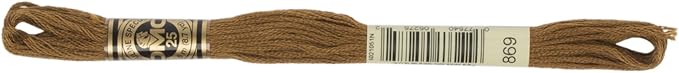 DMC 6-Strand Embroidery Cotton Floss, Very Dark Hazelnut Brown