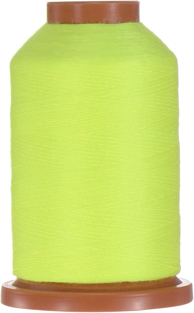 uxcell 40D/2 Sewing Thread 1100 Yards Polyester Household Sewing String Hand Stitching Polyester Cord for Clothing Stitching Shoe Bag Repairing DIY Craft Neon Yellow