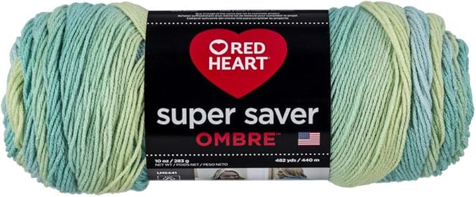 Red Heart Super Saver Ombre Yarn,Seaside