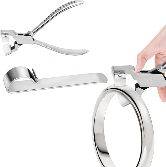 1 Set Metal Bracelet Making Kit, Metal Ring Jewelry Wire Bracelet Bending Tool, Bracelet Helper Jewelry Repair Kit Tools for Smooth Curves and Creative Designs