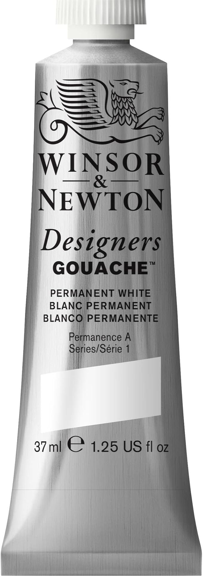 Winsor & Newton Designer's Gouache, 37 ml (1.25oz) tube, Permanent White