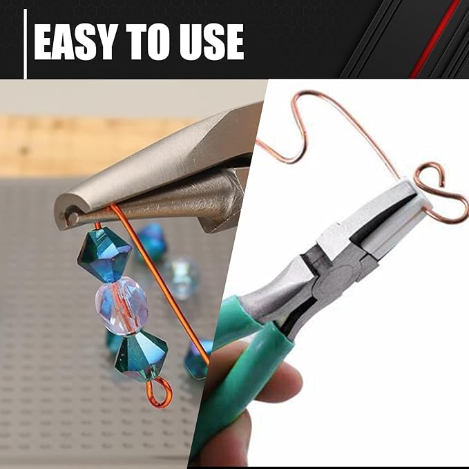 C&T 3-Piece Jewelry Pliers Set, Jewelry Making Tools Kit, Micro Jewelry Plier, Jewelry Making Supplies, Pliers set for jewellery making bead winding and shaping wire DIY Crafts