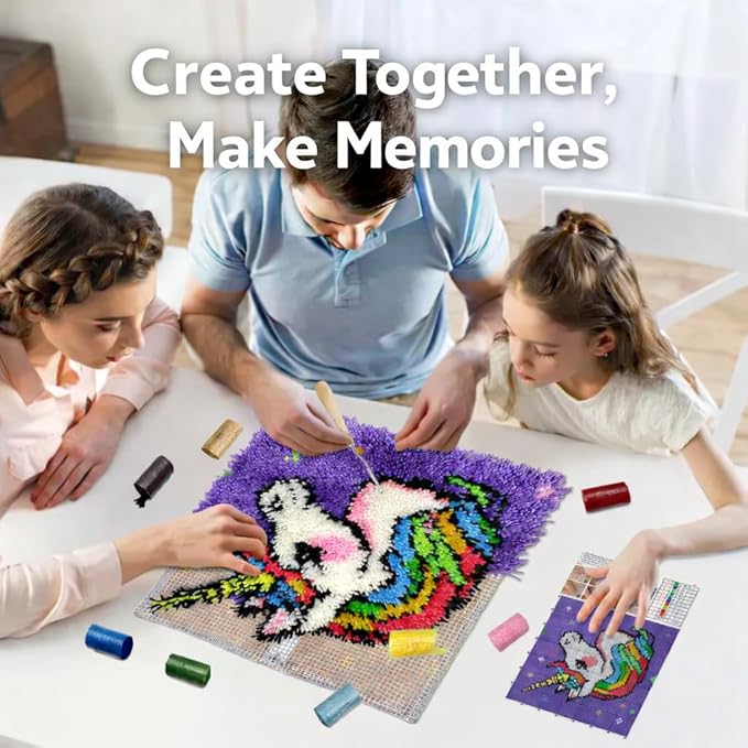 Cute Penguin Latch Hook Kits for Adults Kids Beginners Cartoon Animals Latch Hook Pillow Kit Pre-Printed Latch Hook Rug Kits Cross-stitch Cushion for Home Sofa Decoration 17x17 in. Craft Gift