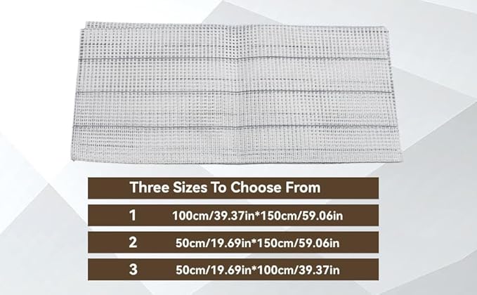 Latch Hook Canvas,Rug Making Canvas Latch Hooking Mesh Fabric Blank Rug Hooking Mesh Canvas Kit DIY Mesh Sheet Multipurpose Rug Hooking Mesh for Embroidery Knit(50 * 100cm)