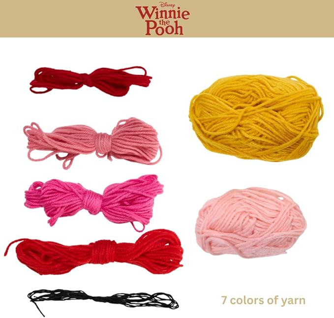 Innovative Designs Disney Winnie The Pooh Crochet Kit for Beginners, DIY Crochet Kits for Adults, Teens, Kids, Instruction Manual – Pooh and Piglet