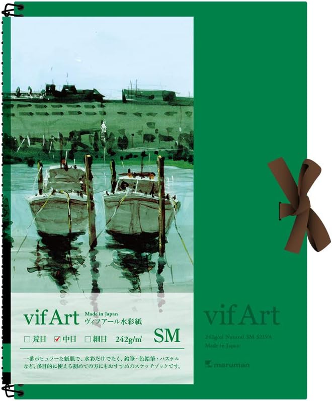 Maruman S21VA Sketchbook SM Vihual Watercolor Paper Medium 15 Sheets