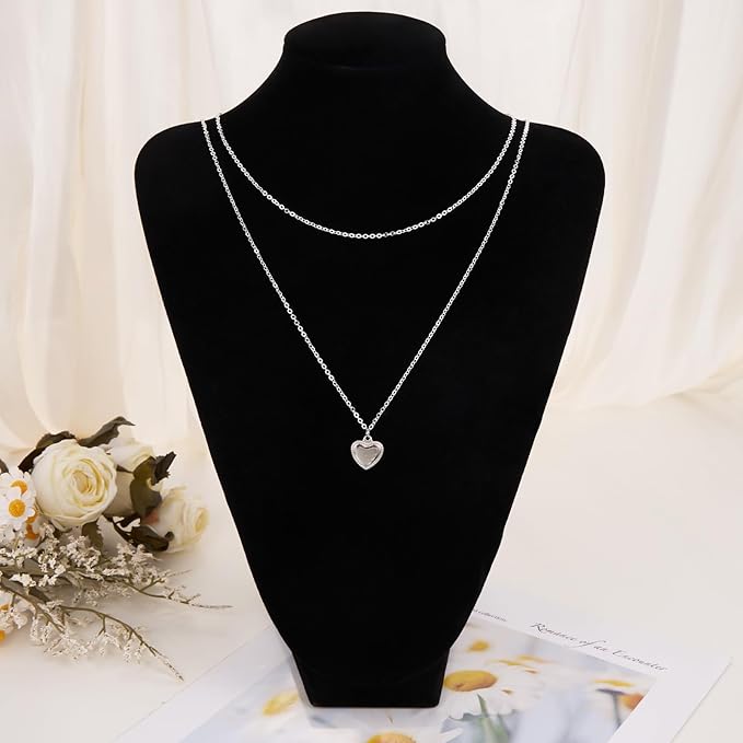 Crisjanggo 2 Rolls 65.6 Feet Stainless Steel Silver Chains for Jewelry Making Silver Plated Chain Roll Necklace Bracelet Jewelry Supplies for Women DIY