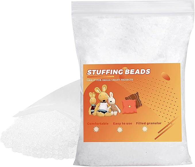 2.2lb Stuffing Beads, Weight Stuffing Beads, Craft Stuffing Beads, Rubber Filler Beads for Weighted Stuffed Animal - 1000g