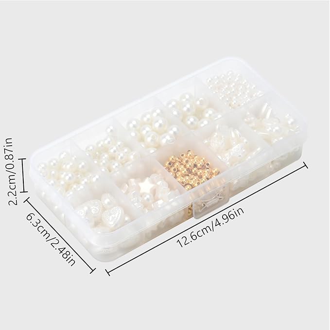 DIY Pearl Bracelet Making Kit-520pcs Real Shell Pearls & Starter Tool Set,Jewelry Craft Supplies for Women,Creative Beading Kit with Storage Box-Ideal for Birthday,Party Favors（520PCS）