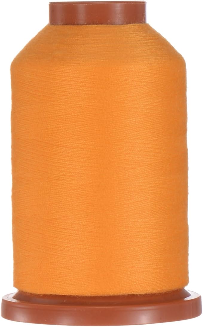 uxcell 40D/2 Sewing Thread 1100 Yards Polyester Household Sewing String Hand Stitching Polyester Cord for Clothing Stitching Shoe Bag Repairing DIY Craft Orange