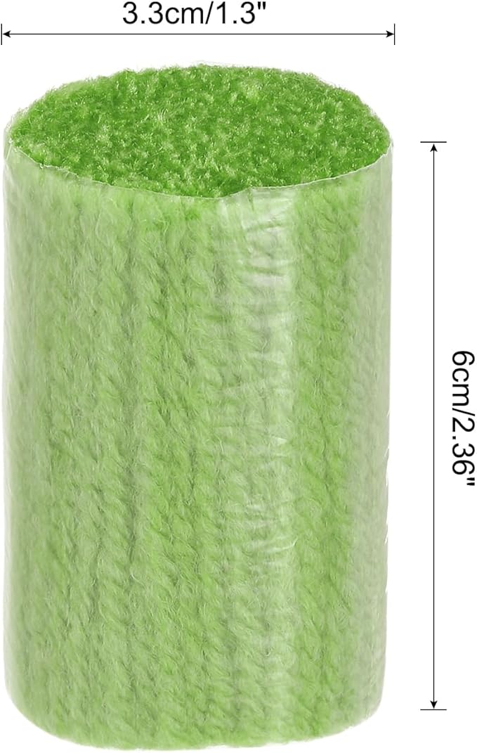 Patikil 10 Rolls Latch Hook Kit - Precut Yarn for Latch Hook Rugs - Adults Beginners - Lime Green