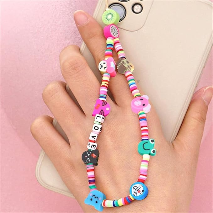 200 PCS Colorful Animal Mixed Polymer Clay Soft DIY Beads for Jewelry Making - 10mm