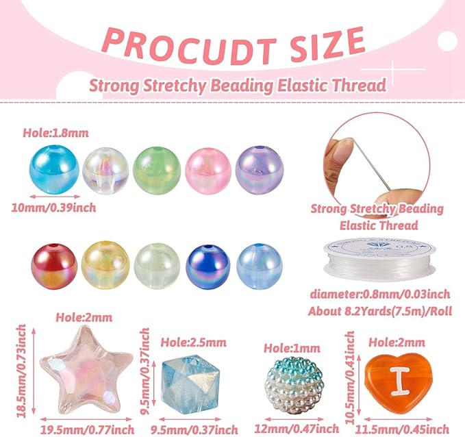 FASHEWELRY 380Pcs Candy Color Acrylic Beads Assorted Cute Star Cube Heart Letter Beads for Bracelets Bubblegum Pastel Pony Pop Bead Bulk for Necklace Key Chains Pens Jewelry Making