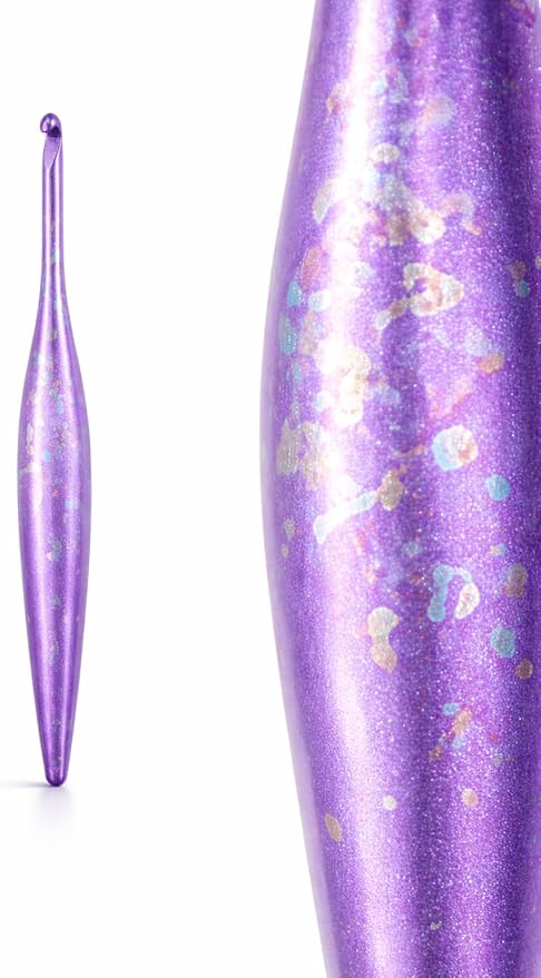 Furls Crochet Hook, Limited Edition Afterparty Streamline Metal, Ergonomic Handle Crochet Hooks 7" (Matte, (G+) 4.50MM)