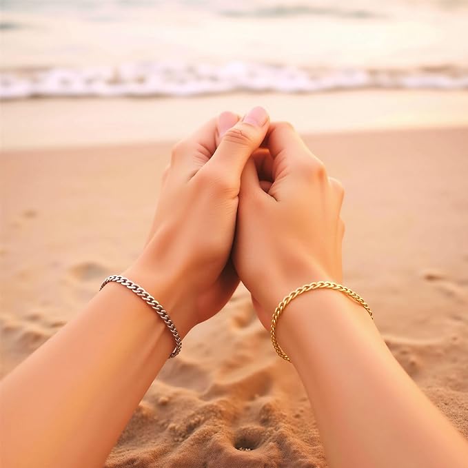 omifora Permanent Bracelet Kit with Ring-Shaped Clasp,DIY Romantic Infinity Jewelry for Couples,Friends & Family,Gift for Anniversaries,Mother’s Day & Birthdays(Gold&Gold)