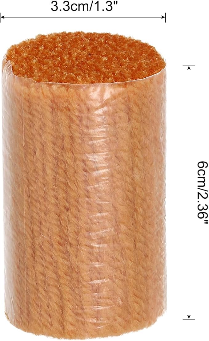 PATIKIL 10 Rolls Latch Hook Yarn Kit - Precut Rugs Yarn for Crochet Bundles, Tapestry DIY Craft - Adults Beginners Rug Making - Dark Brown