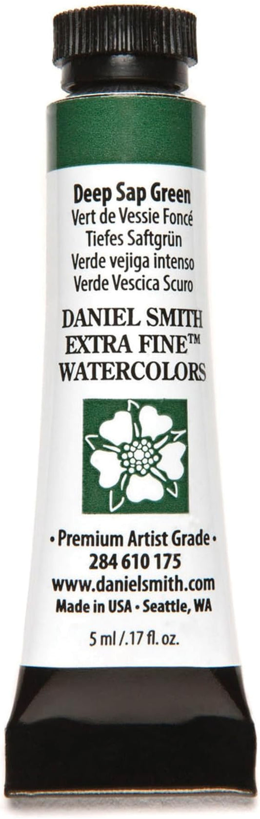 Daniel Smith Extra Fine Watercolor Paint, 5ml Tube, Deep Sap Green, 284610175