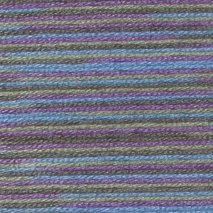 KCS Big skeins of 25 Meters Size 25 Color Variegated Cross Stitch Stranded Threads,6 skeins,4523