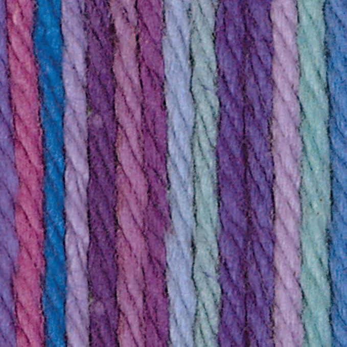 Lily Sugar 'N Cream The Original Ombre Yarn, 2oz, Gauge 4 Medium, 100% Cotton, Jewels - Machine Wash & Dry
