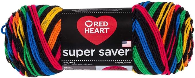 Red Heart Yarn Red Heart Super Saver Primary Stripes