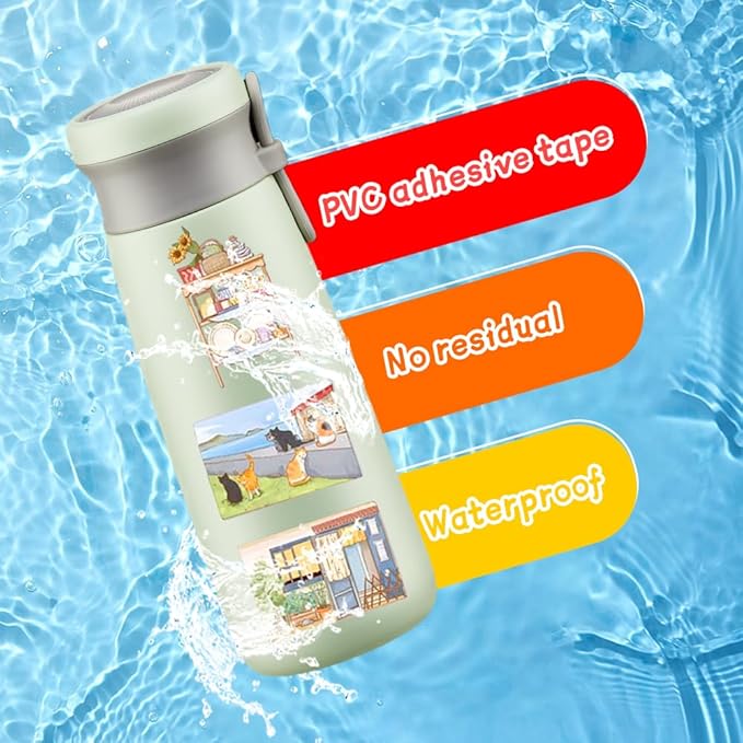 50Pcs Vintage Stickers,Scrapbooking Supplies Kit Aesthetic Decorative Craft Sticker for Planner, Bullet Journaling, Junk Journal, Water Bottles, Laptop, Retro Crafts.Scene