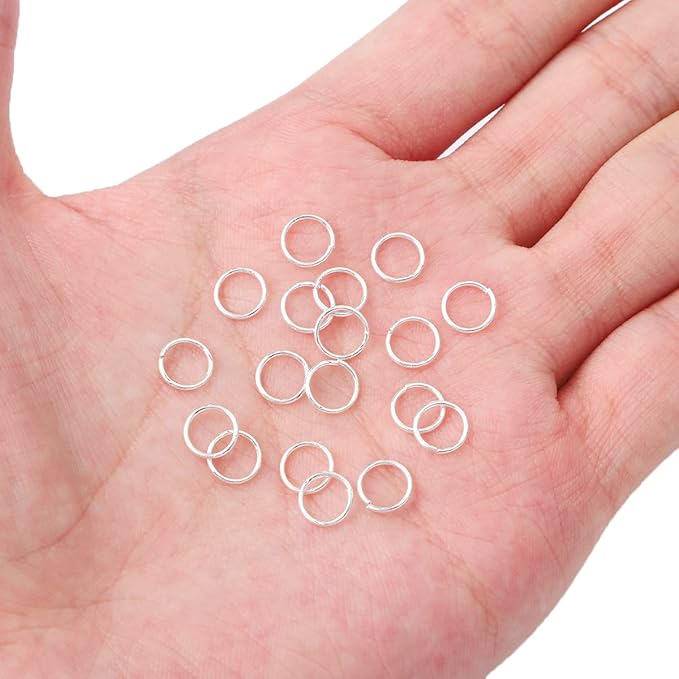 Silver Plated Jump Rings Non Tarnish 7mm 300pcs for Jewelry Making Findings
