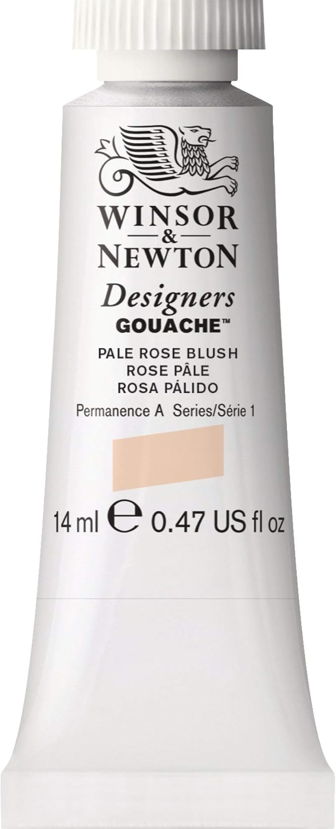Winsor & Newton Designer's Gouache, 14 ml (0.47oz) tube, Pale Rose Blush