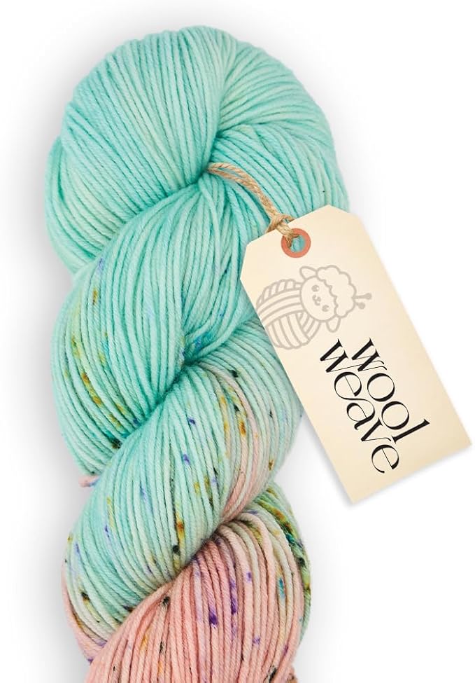 Superwash Merino Wool Yarn for Knitting & Crocheting - Premium Hand Dyed Variegated Yarn, 100gr, 240 Yards, Dk Weight - Luxurious, Soft & Durable